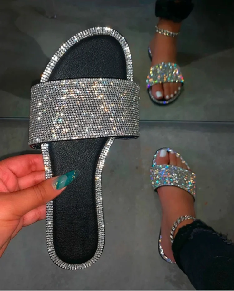 Summer Hot Selling Women Diamond Fashion Slides Rhinestone Beach Sandals for Women and Ladies, Rainbow sandals
Summer Hot Selling Women Diamond Fashion Slides Rhinestone Beach Sandals for Women and Ladies, Rainbow sandals