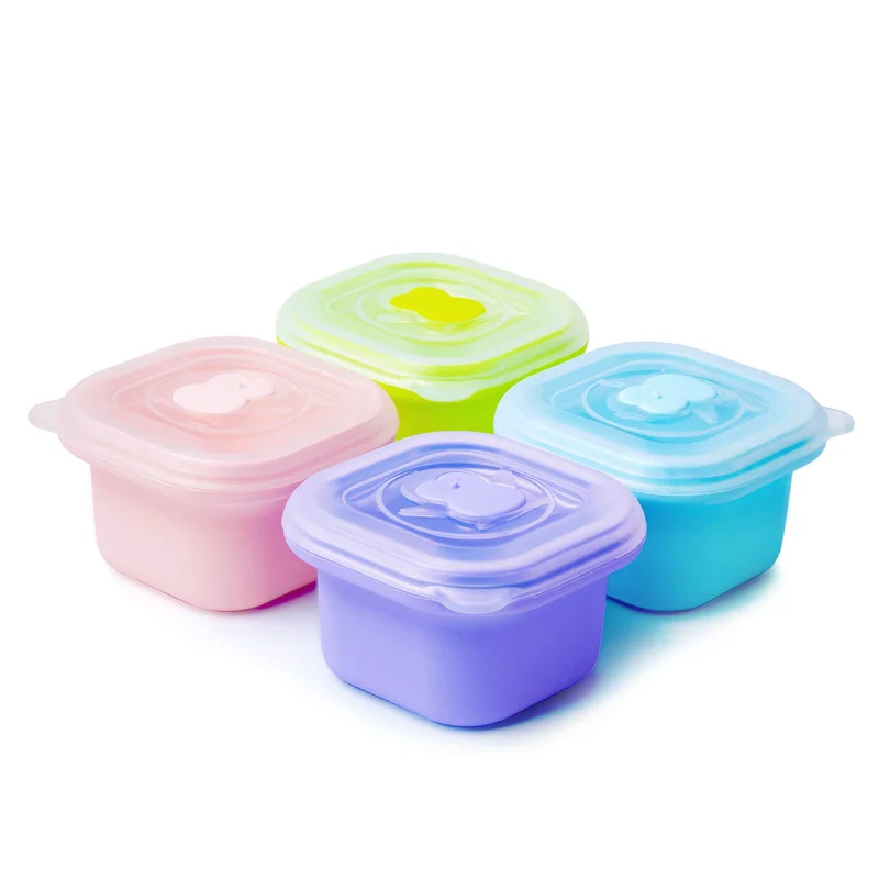 BPA Free Reusable Leakproof Silicone Baby Food Storage Container with Lid for Infant
BPA Free Reusable Leakproof Silicone Baby Food Storage Container with Lid for Infant