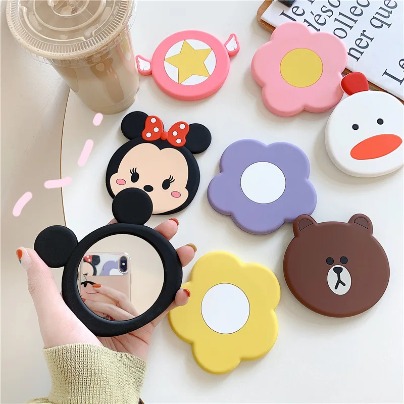 Ins Customized cartoon cute Kawaii lovely portable mini cartoon silicone make-up mirror Cosmetic Mirror
Ins Customized cartoon cute Kawaii lovely portable mini cartoon silicone make-up mirror Cosmetic Mirror