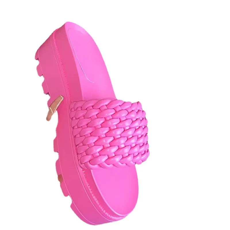 Plus Size 43 Women Platform Slippers Women's Weave Beach Sole Slide Sandals Leisure Ladies out door Bathroom Anti-slip Shoes
Plus Size 43 Women Platform Slippers Women's Weave Beach Sole Slide Sandals Leisure Ladies out door Bathroom Anti-slip Shoes