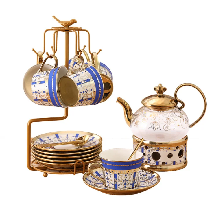 European style flower tea set flower teacup glass pot heat-resistant candle heating set afternoon tea set
European style flower tea set flower teacup glass pot heat-resistant candle heating set afternoon tea set
