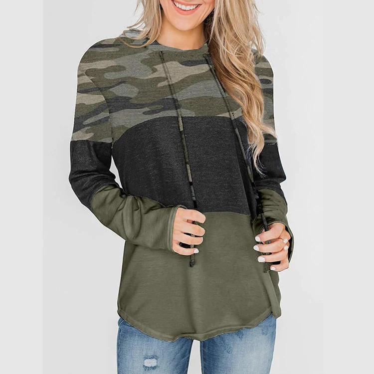 2021 spring Small Order Women Clothing Camouflage Long Sleeve Hoodie Leisure Sweatshirt With Hood
2021 spring Small Order Women Clothing Camouflage Long Sleeve Hoodie Leisure Sweatshirt With Hood
