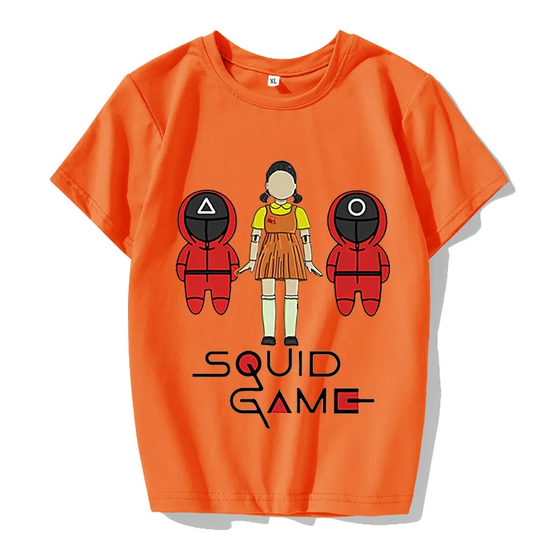 AA181 Adult Round Neck Cotton Short Sleeve Women Halloween Cosplay Printed T Shirts Plain Men Korean TV Squid Game T-Shirts, 28 styles
AA181 Adult Round Neck Cotton Short Sleeve Women Halloween Cosplay Printed T Shirts Plain Men Korean TV Squid Game T-Shirts, 28 styles