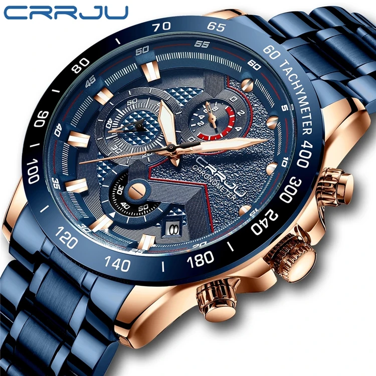 CRRJU 2280 S Fashion men watches Top Luxury Brand Chronograph Wristwatch Male Waterproof Sport Quartz watch clock relogios
CRRJU 2280 S Fashion men watches Top Luxury Brand Chronograph Wristwatch Male Waterproof Sport Quartz watch clock relogios