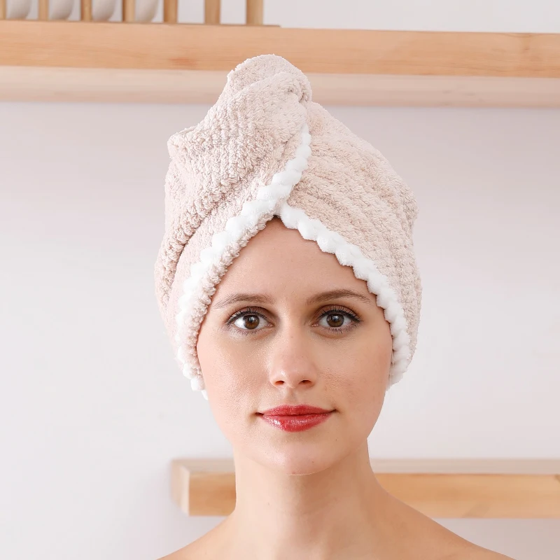 Fine Microfiber Drying Gray Cap Quick Lady Bath Shower Microfiber Towel Wrap Hair Dry
Fine Microfiber Drying Gray Cap Quick Lady Bath Shower Microfiber Towel Wrap Hair Dry
