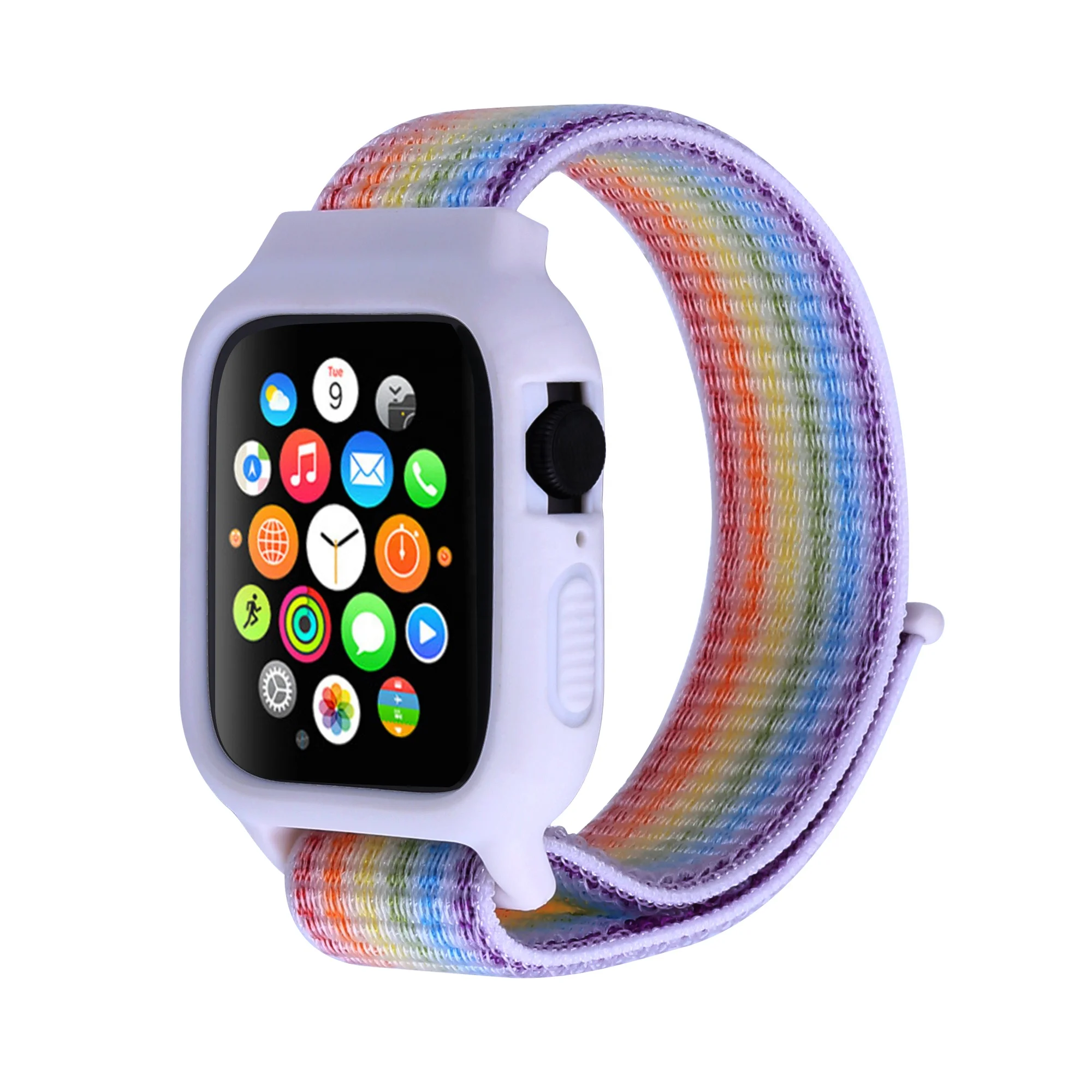 38mm 42mm Watchband with TPU Cover Case for Apple Watch Band 40mm 44mm Fabric Nylon Strap for iWatch Series 5 4 3 2 1 Sport Loop
38mm 42mm Watchband with TPU Cover Case for Apple Watch Band 40mm 44mm Fabric Nylon Strap for iWatch Series 5 4 3 2 1 Sport Loop