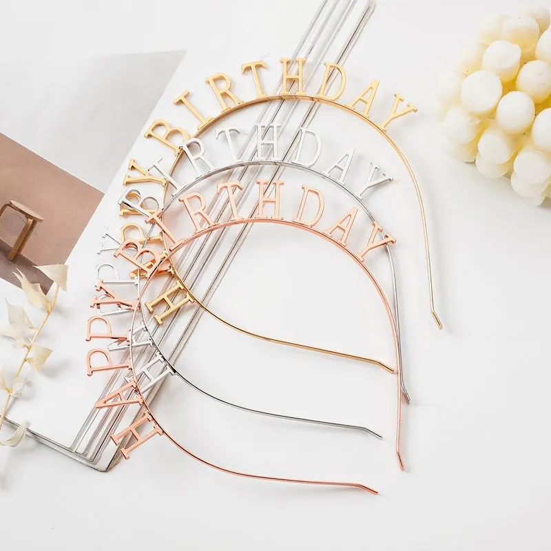 Birthday Party Headband Hair Accessories Alloy letters Happy Birthday Headband INS 
Birthday Party Headband Hair Accessories Alloy letters Happy Birthday Headband INS