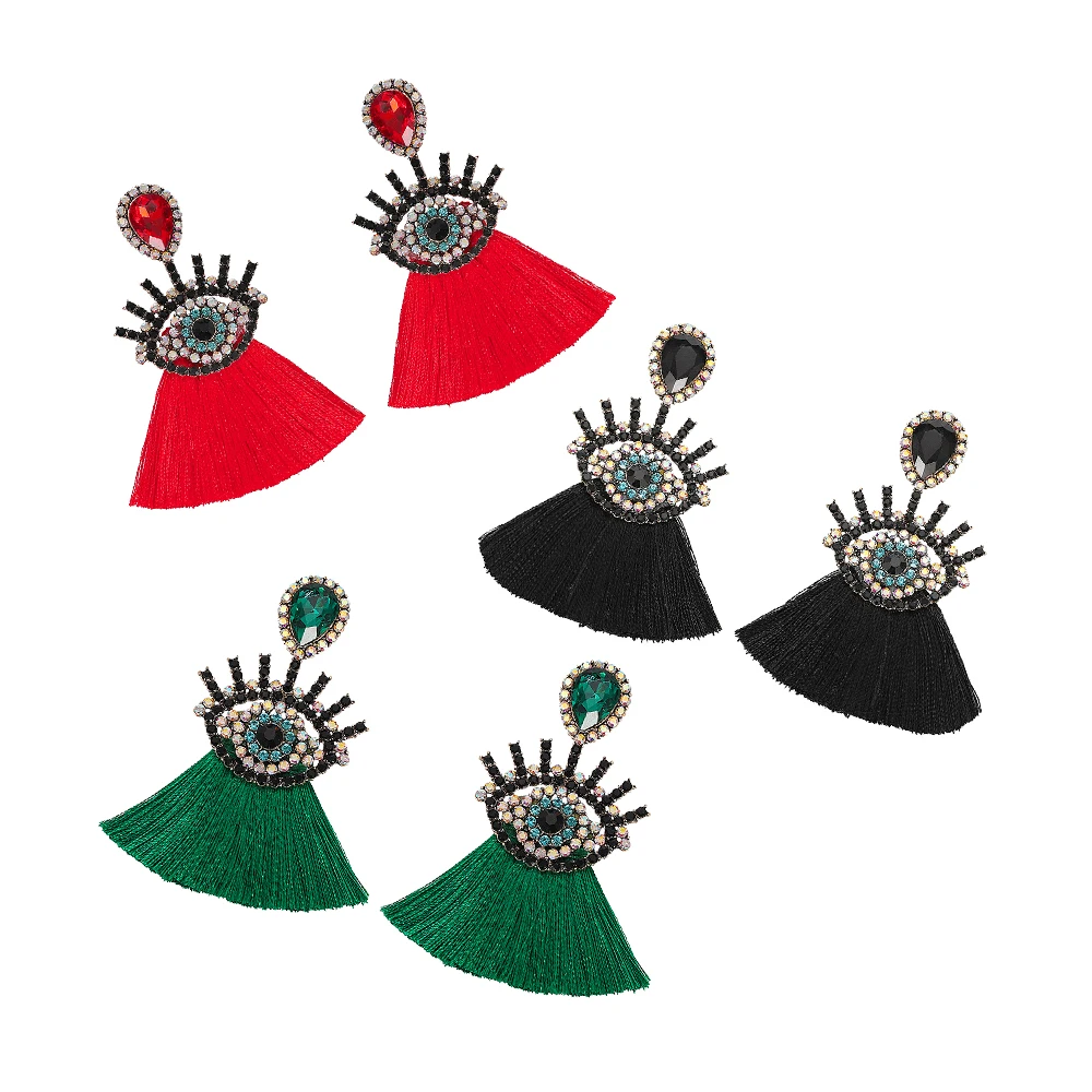Barlaycs 2019 New Fashion Statement Vintage Bohemian Crystal Rhinestone Eye Tassel Earrings for Women Jewelry
Barlaycs 2019 New Fashion Statement Vintage Bohemian Crystal Rhinestone Eye Tassel Earrings for Women Jewelry
