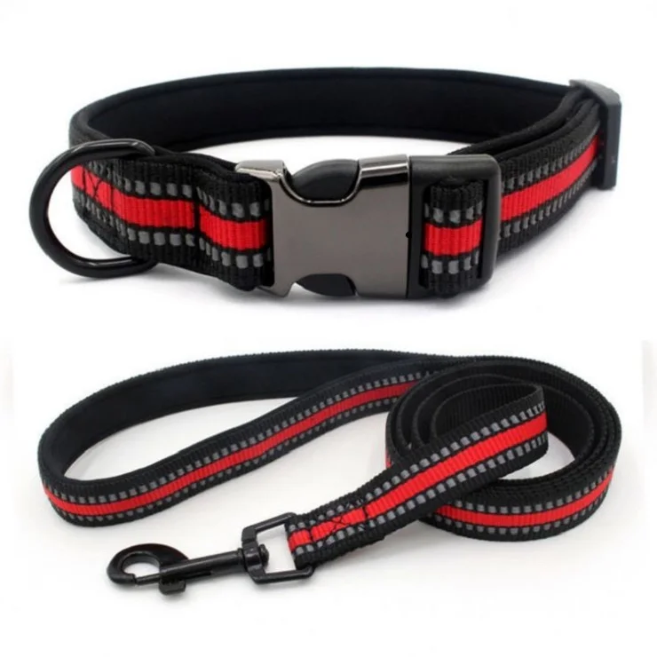 Wholesale Water Proof Adjustable Metal Buckle Puppy Collar and Leash Reflective Neoprene Padded Dog Collar Leash
Wholesale Water Proof Adjustable Metal Buckle Puppy Collar and Leash Reflective Neoprene Padded Dog Collar Leash
