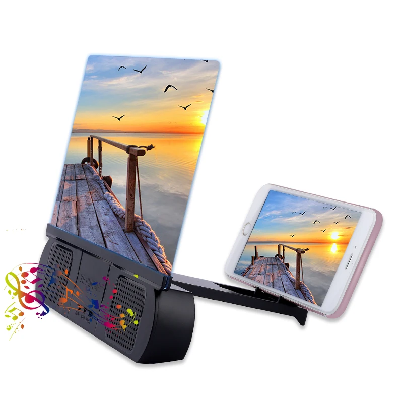 10inch Phone Screen Amplifier with Wireless Speaker HD Screen Amplifier Movie Video Enlarger for Mobile Phone
10inch Phone Screen Amplifier with Wireless Speaker HD Screen Amplifier Movie Video Enlarger for Mobile Phone
