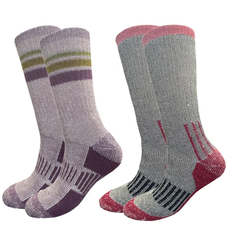Wholesale winter knitted soft warm ladies outdoor snowboard wool hunting socks merino wool ski sport socks, Custom color
Wholesale winter knitted soft warm ladies outdoor snowboard wool hunting socks merino wool ski sport socks, Custom color