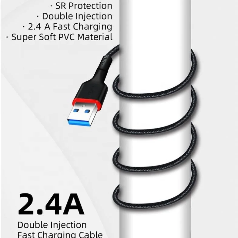 Icebingo Free Shipping 1M Super Soft Pvc Usb Charger Cable 2.4A Fast Charging Data For Iphone
Icebingo Free Shipping 1M Super Soft Pvc Usb Charger Cable 2.4A Fast Charging Data For Iphone