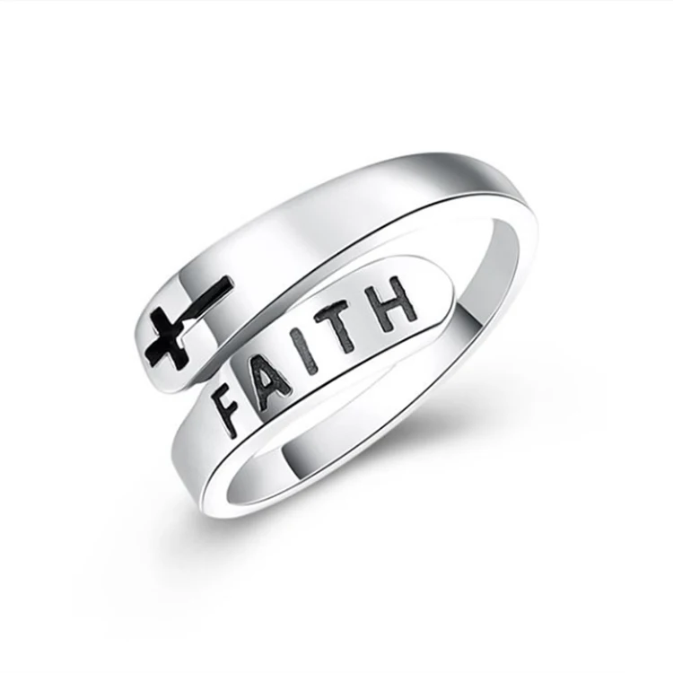 European Wild 925 Sterling Silver Eternity Ring Faith Faith Cross Ring Korean Popular Ring, Silver color
European Wild 925 Sterling Silver Eternity Ring Faith Faith Cross Ring Korean Popular Ring, Silver color