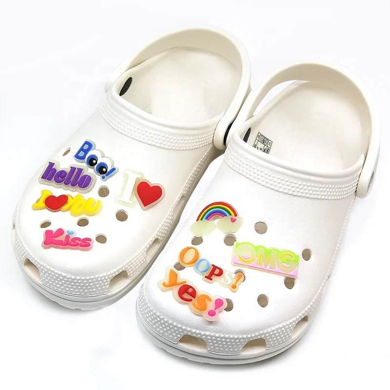 PVC luminous cartoon garden shoes charm accessories creative fluorescent ins rainbow buckle, As pictures
PVC luminous cartoon garden shoes charm accessories creative fluorescent ins rainbow buckle, As pictures