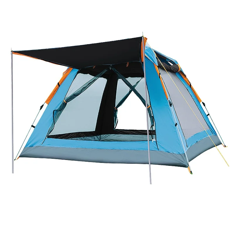 Factory wholesale outdoor automatic speed open beach camping camping rain - proof multi - person camping four tents, White
Factory wholesale outdoor automatic speed open beach camping camping rain - proof multi - person camping four tents, White