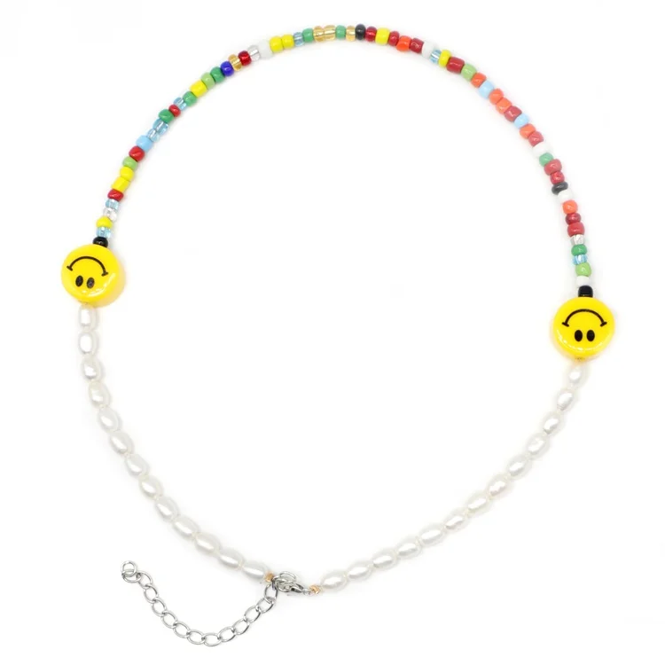 Hot Sale Simple Mixed Color Beads WomenJewelry natural Pearl Single Layer Necklace
Hot Sale Simple Mixed Color Beads WomenJewelry natural Pearl Single Layer Necklace