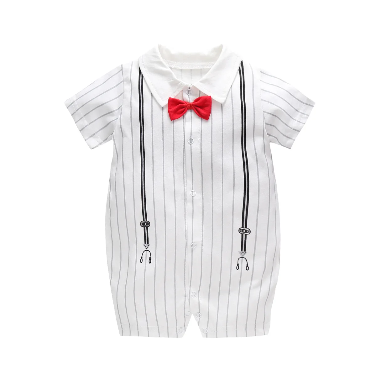 Baby bodysuit summer short sleeve Romper flat corner creeper pure cotton baby thin clothes newborn Jumpsuit 
Baby bodysuit summer short sleeve Romper flat corner creeper pure cotton baby thin clothes newborn Jumpsuit