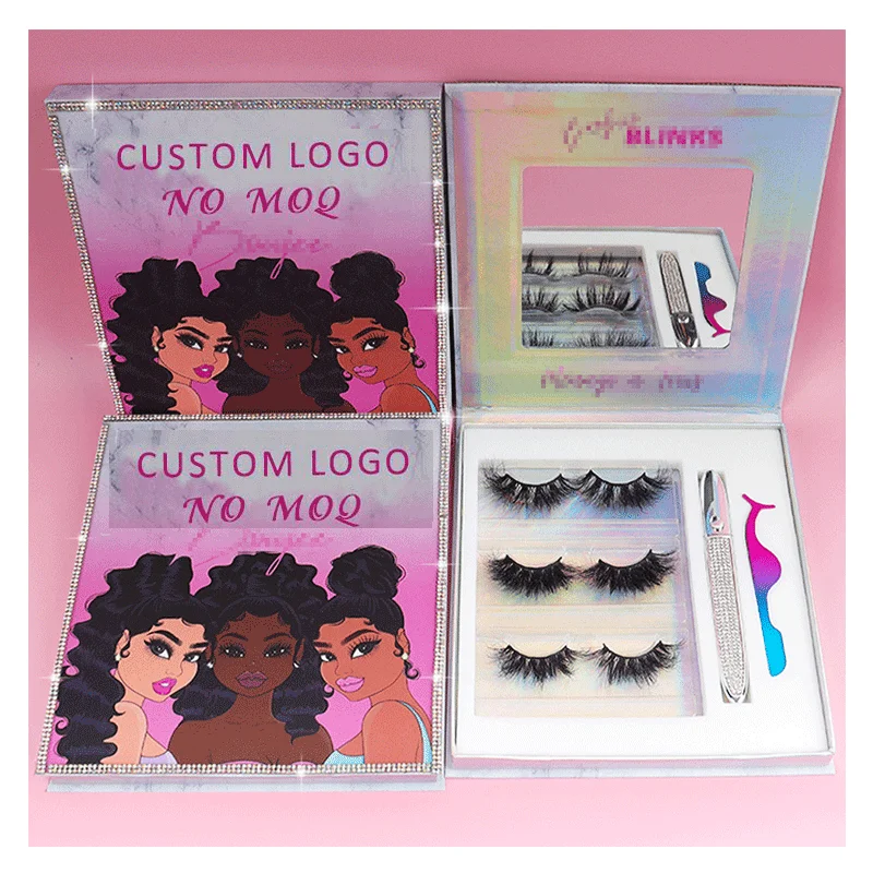 Top quality full strip lashes 3d mink lash vendor Mink Eyelash set box eyelashes with glue custom packaging box, Natural black
Top quality full strip lashes 3d mink lash vendor Mink Eyelash set box eyelashes with glue custom packaging box, Natural black