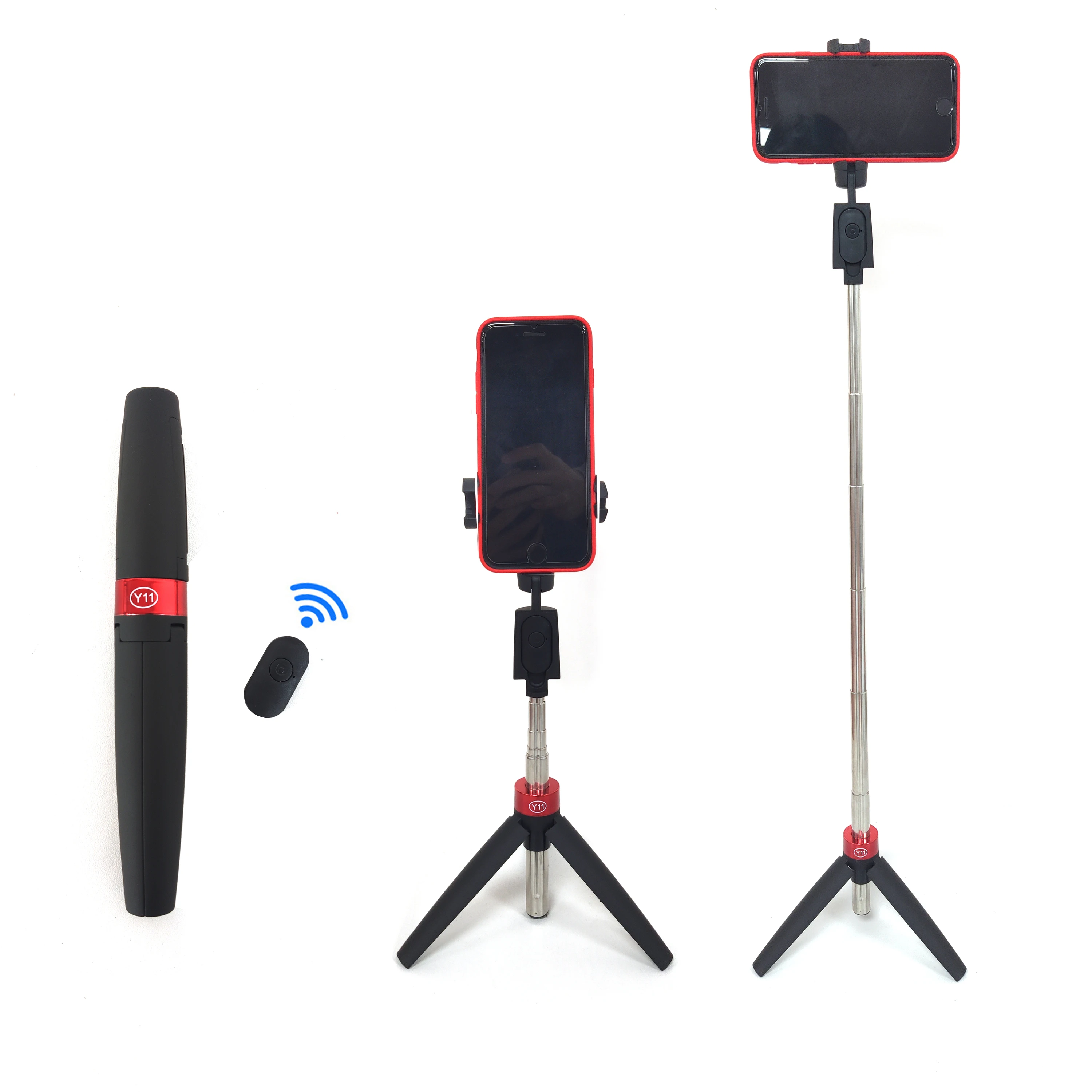 Y11 Wireless Bluetooth Selfie Stick Remote Control Tripod Handphone Live Photo Holder Tripod Camera Self-Timer Stick, Black
Y11 Wireless Bluetooth Selfie Stick Remote Control Tripod Handphone Live Photo Holder Tripod Camera Self-Timer Stick, Black