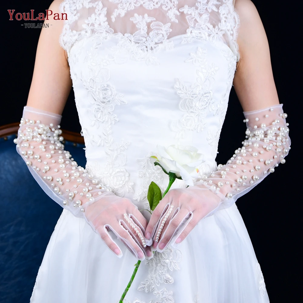 YouLaPan M02 Gorgeous Bridal Gloves Tulle Wedding Gloves Sparkly Pearls Beads Long Women Wedding Gloves, Off-white
YouLaPan M02 Gorgeous Bridal Gloves Tulle Wedding Gloves Sparkly Pearls Beads Long Women Wedding Gloves, Off-white