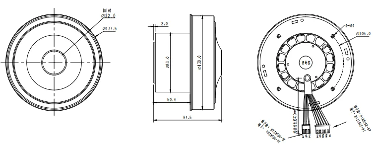 Centrifugal Fan, 130mm, Radial - detail 10
