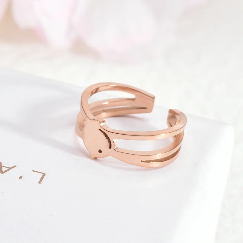 Light Luxury Metal Texture Bird Stainless Steel Open Ring Exquisite and Cute Adjustable Fashion Ring
Light Luxury Metal Texture Bird Stainless Steel Open Ring Exquisite and Cute Adjustable Fashion Ring