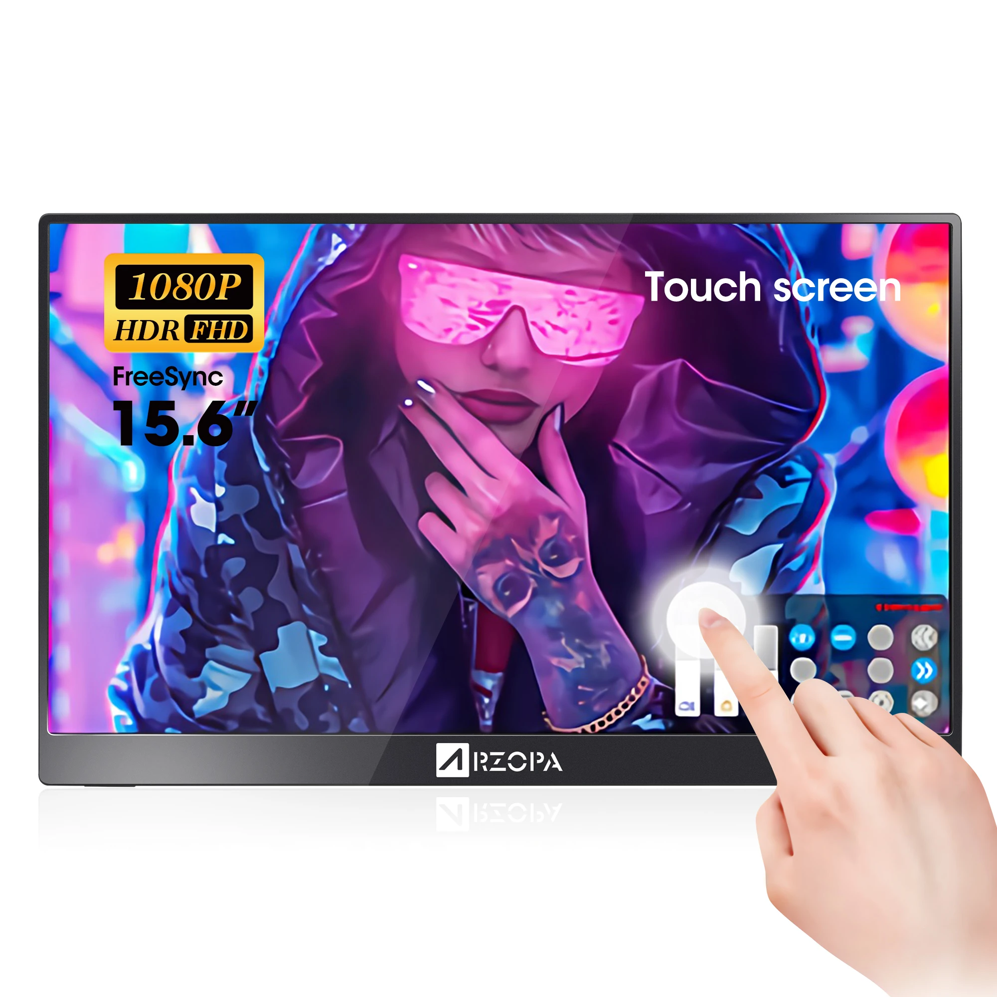 Portable Monitor 15.6inch 1080P Portable Gaming Monitor Touch Computer Monitor With 10 Points Touch
Portable Monitor 15.6inch 1080P Portable Gaming Monitor Touch Computer Monitor With 10 Points Touch
