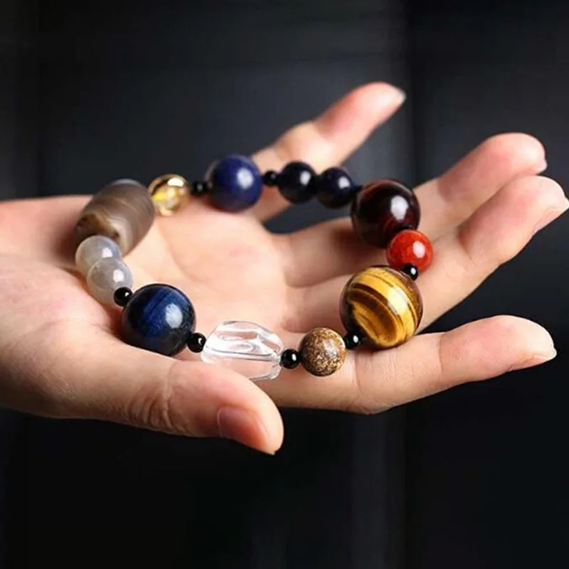 Hand-woven Popular Universe Galaxy Solar System Eight Planets Bracelet Natural Stone Bracelet Beaded Bracelet Unisex, Mix color
Hand-woven Popular Universe Galaxy Solar System Eight Planets Bracelet Natural Stone Bracelet Beaded Bracelet Unisex, Mix color