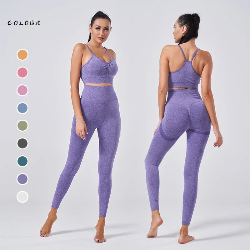 Ready To Ship high quality high waist custom seamless leggings yoga set padded breathable seamless leggings set
Ready To Ship high quality high waist custom seamless leggings yoga set padded breathable seamless leggings set