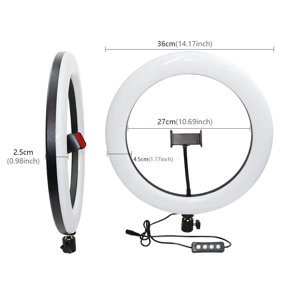 High Brightness Aluminum alloy 14 inch Digitek Ring Lights for Youtube Studio, Black
High Brightness Aluminum alloy 14 inch Digitek Ring Lights for Youtube Studio, Black