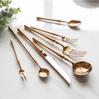 Small Set Luxury Designs Small Waist Stainless Steel 304 Mirror Polish Cutlery Set Spoon Fork Knife