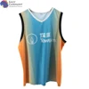 China Manufacturing fitted Full Sublimation Printing CVC short sleeve sweatproof gradient sleeveless t shirt for Sale