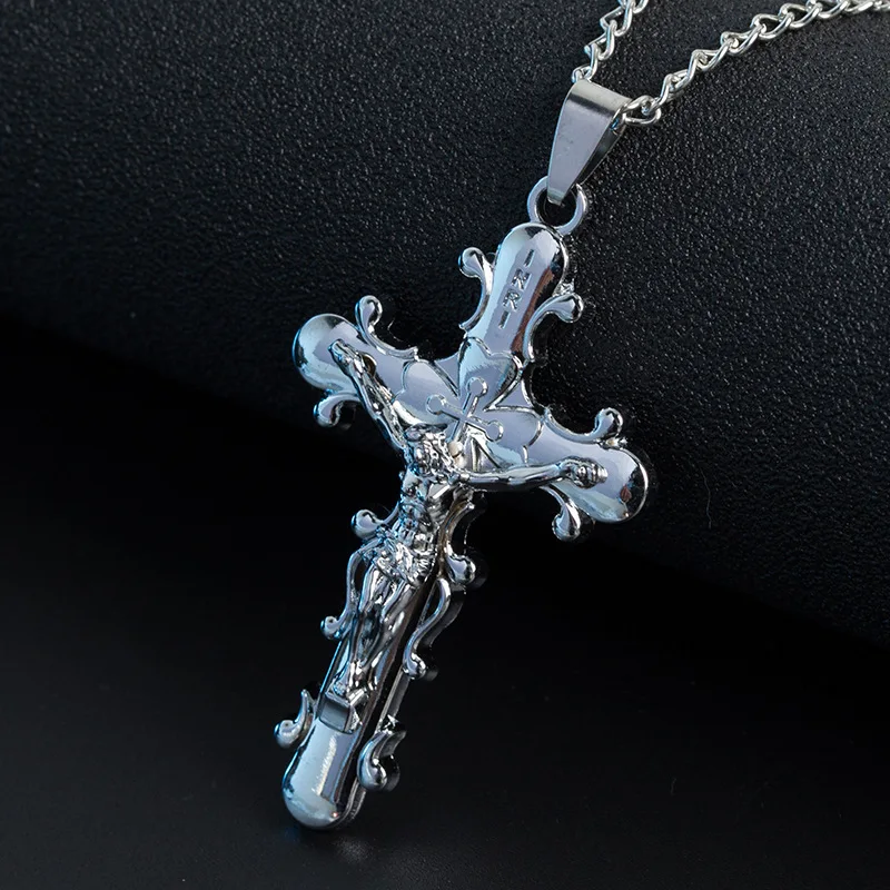 2020 New Fashion Jesus Men's Jewelry Gun Black Titanium Steel Gothic Cross Pendant Necklace metal products Wholesale
2020 New Fashion Jesus Men's Jewelry Gun Black Titanium Steel Gothic Cross Pendant Necklace metal products Wholesale