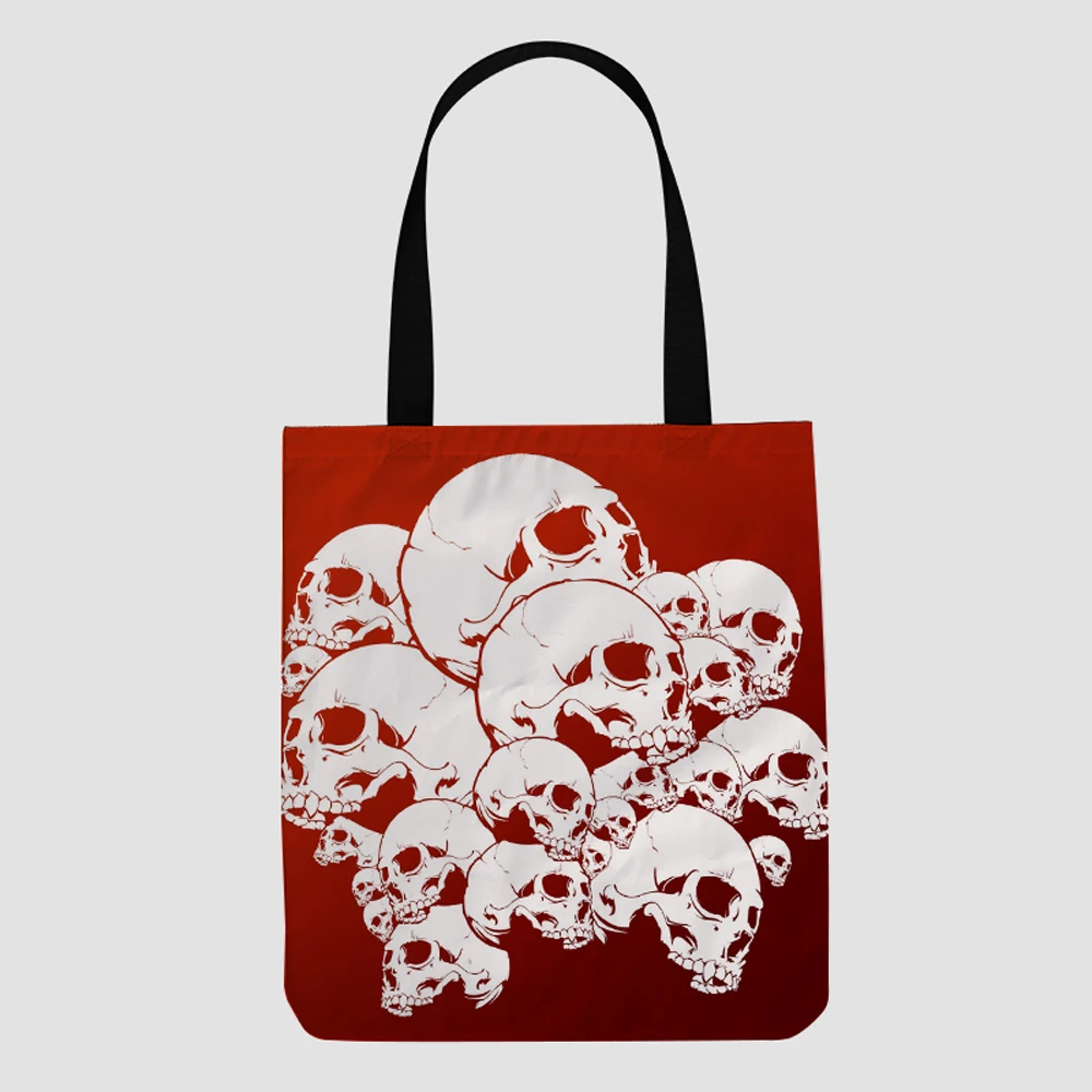 custom Skeleton foldable reusable shopping fashion printed polyester sling canvas bag
custom Skeleton foldable reusable shopping fashion printed polyester sling canvas bag