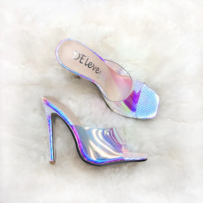 Dropshipping PU high heel slippers Sandals Open Toe hot sale heels for ladies and women Transparent Slides Heel Shoes, Silver
Dropshipping PU high heel slippers Sandals Open Toe hot sale heels for ladies and women Transparent Slides Heel Shoes, Silver