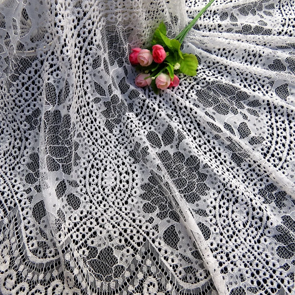 In-stock white flower eyelash lace fabric crochet for clothing, Accept customized color
In-stock white flower eyelash lace fabric crochet for clothing, Accept customized color