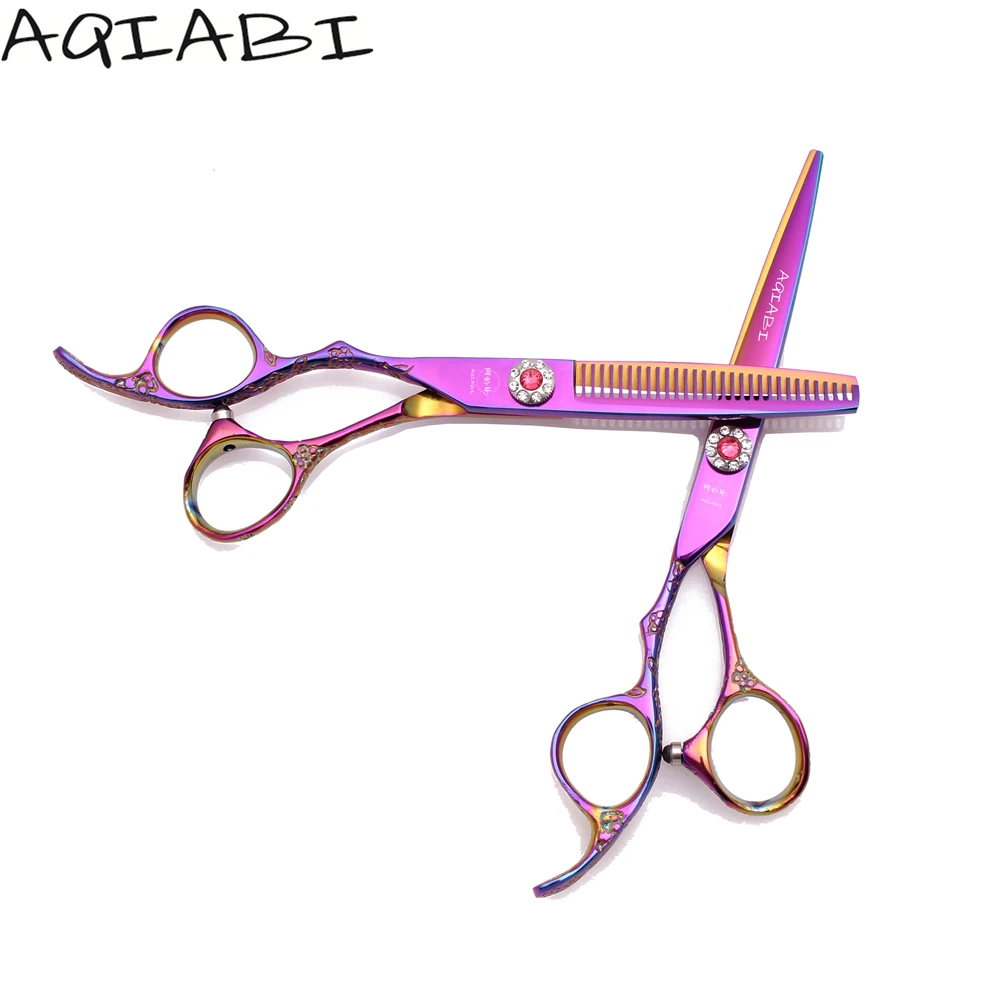 Left-Hand Hair Cutting Scissors 5.5'' 6" Japanese Stainless Barber Thinning Shears Hairdressing Scissors Colorful A8002
Left-Hand Hair Cutting Scissors 5.5'' 6" Japanese Stainless Barber Thinning Shears Hairdressing Scissors Colorful A8002