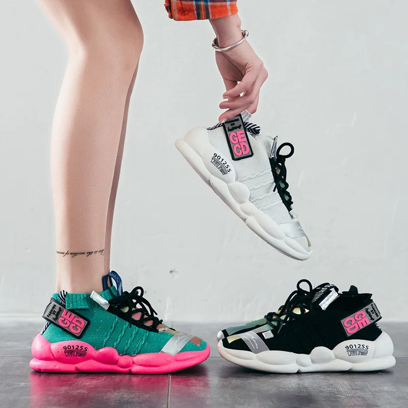 New Design Lace Up Breathable Climbing Women Sport Shoes Rubber Sole Ladies Sneakers, Black/white/green
New Design Lace Up Breathable Climbing Women Sport Shoes Rubber Sole Ladies Sneakers, Black/white/green