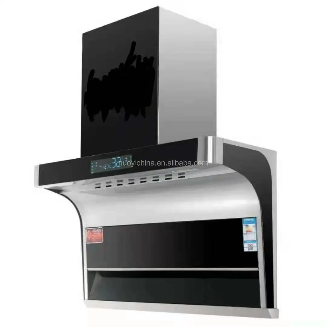 touch switch strong suction <strong>chimney</strong> hood range hood