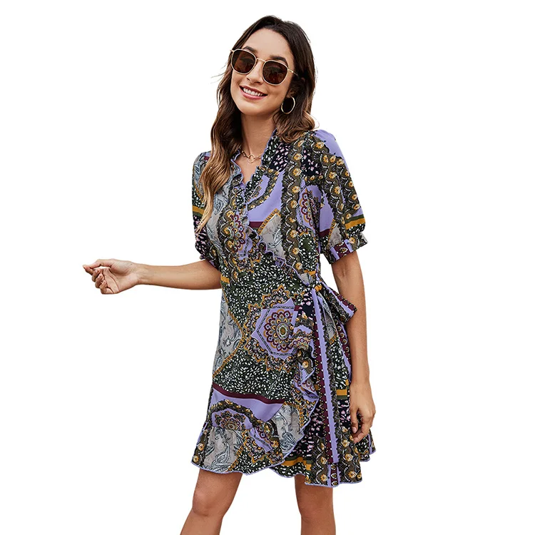 2021 Wholesale Dresses Office Lady Boho Dot Pattern Women Clothing Black Viscose Bow-Knot Outfits Loose Soft Casual Dress
2021 Wholesale Dresses Office Lady Boho Dot Pattern Women Clothing Black Viscose Bow-Knot Outfits Loose Soft Casual Dress