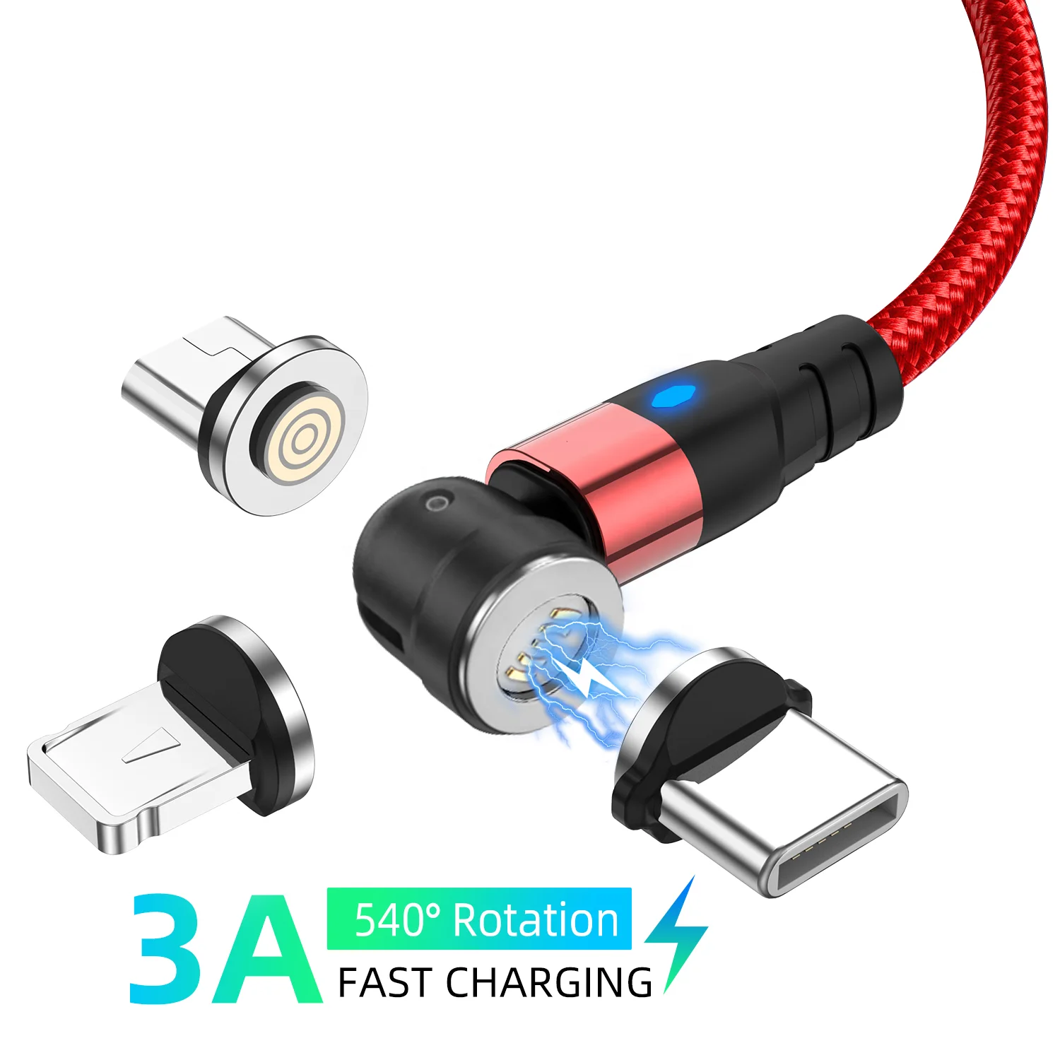 USLION 2021 New 3 IN 1 540 Degree Magnetic Charging Cable Magnetic Mobile Phone Charger Magnet USB Cable Data Cable
USLION 2021 New 3 IN 1 540 Degree Magnetic Charging Cable Magnetic Mobile Phone Charger Magnet USB Cable Data Cable