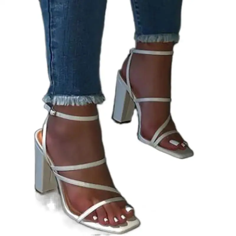 2021 plus size women's shoes spring and summer new square toe thick high heel sandals thick heel open toe women's sandals, White pink apricot
2021 plus size women's shoes spring and summer new square toe thick high heel sandals thick heel open toe women's sandals, White pink apricot