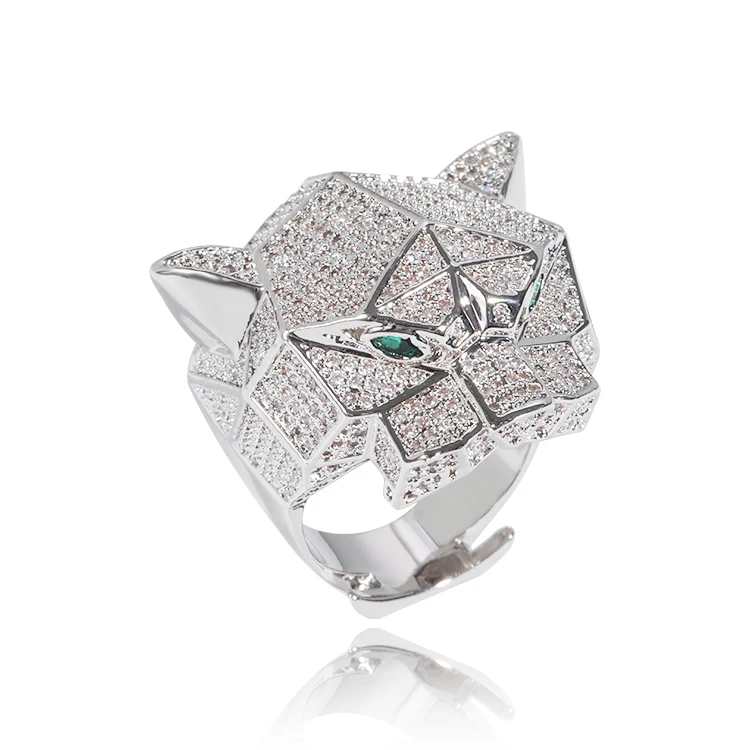 Animal shaped Lion Tiger Leopard head rings silver color plated Cubic Zirconia Micro Pave platinum Unisex different size
Animal shaped Lion Tiger Leopard head rings silver color plated Cubic Zirconia Micro Pave platinum Unisex different size