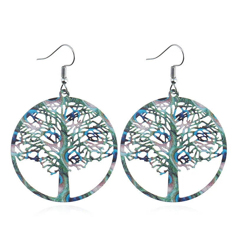 Wholesale Popular Hollow Out Colorful Geometric Tree Of Life Geometric Circle Vintage Drop Earring
Wholesale Popular Hollow Out Colorful Geometric Tree Of Life Geometric Circle Vintage Drop Earring
