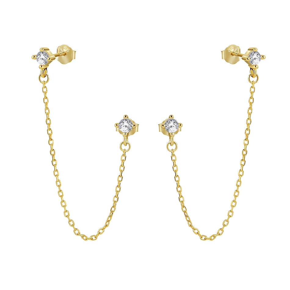 fashion 925 sterling silver jewelry best selling 18k gold plated dangle chain cubic zircon stud earrings
fashion 925 sterling silver jewelry best selling 18k gold plated dangle chain cubic zircon stud earrings