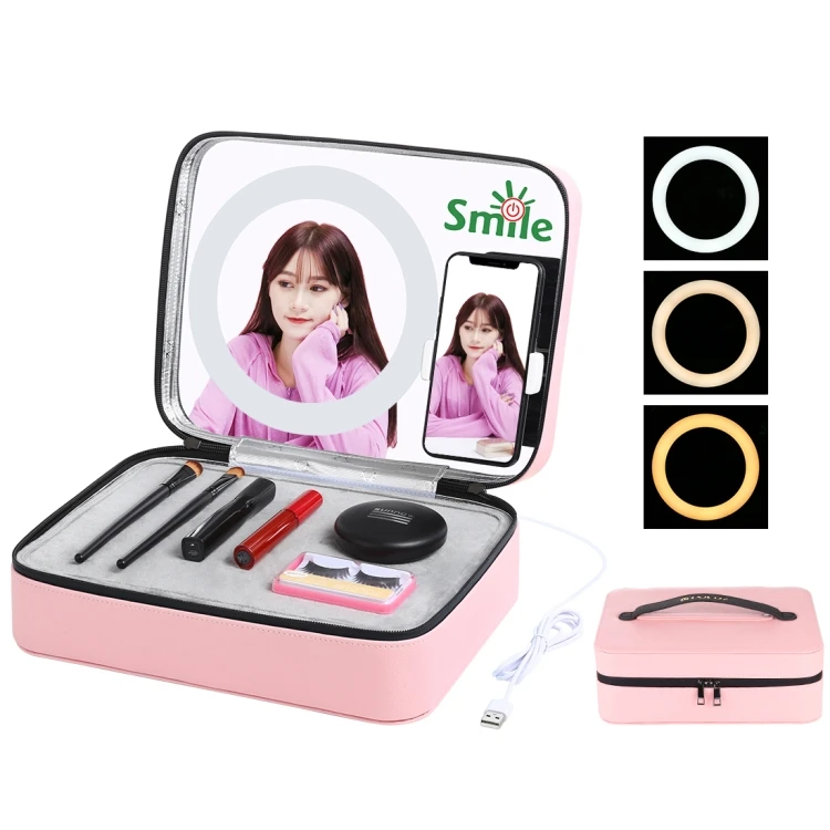 Factory direct PULUZ 7.9 inch Touch Ring Light Live Broadcast Makeup Cosmetic Storage Box Mirror ring light, Pink
Factory direct PULUZ 7.9 inch Touch Ring Light Live Broadcast Makeup Cosmetic Storage Box Mirror ring light, Pink