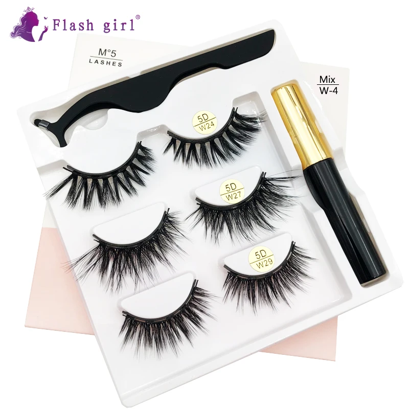 Wholesale new best selling W-4 magnetic eyelashes with liquid eyeliner and tweezers set
Wholesale new best selling W-4 magnetic eyelashes with liquid eyeliner and tweezers set