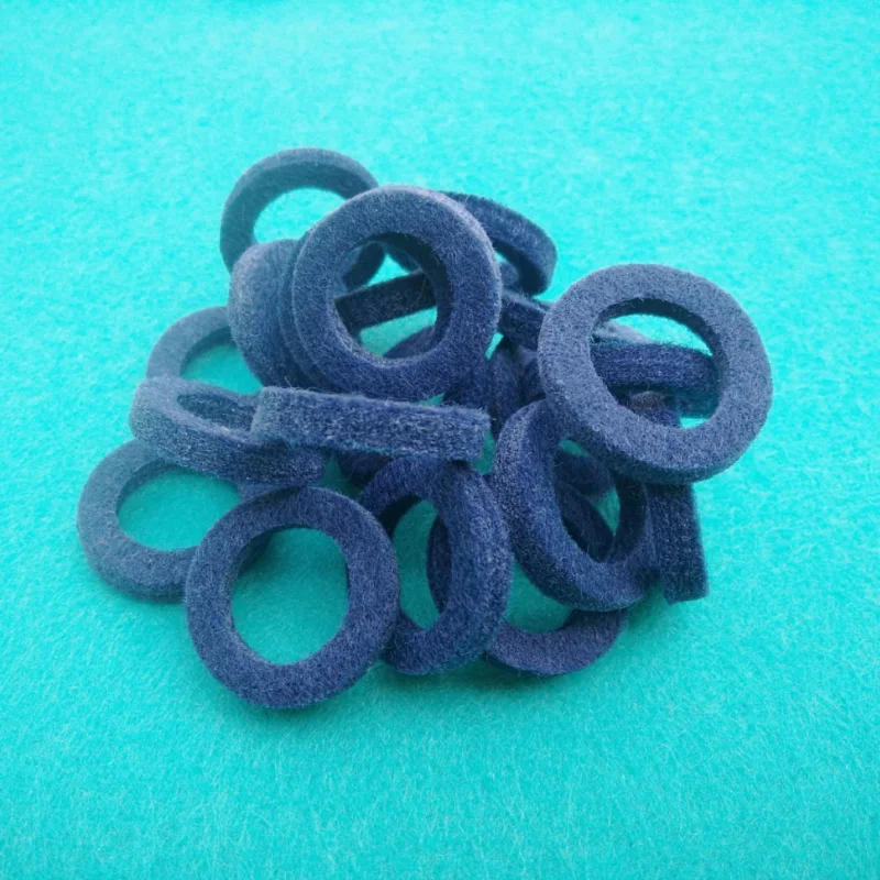 Recycled material wool felt oil seal gasket