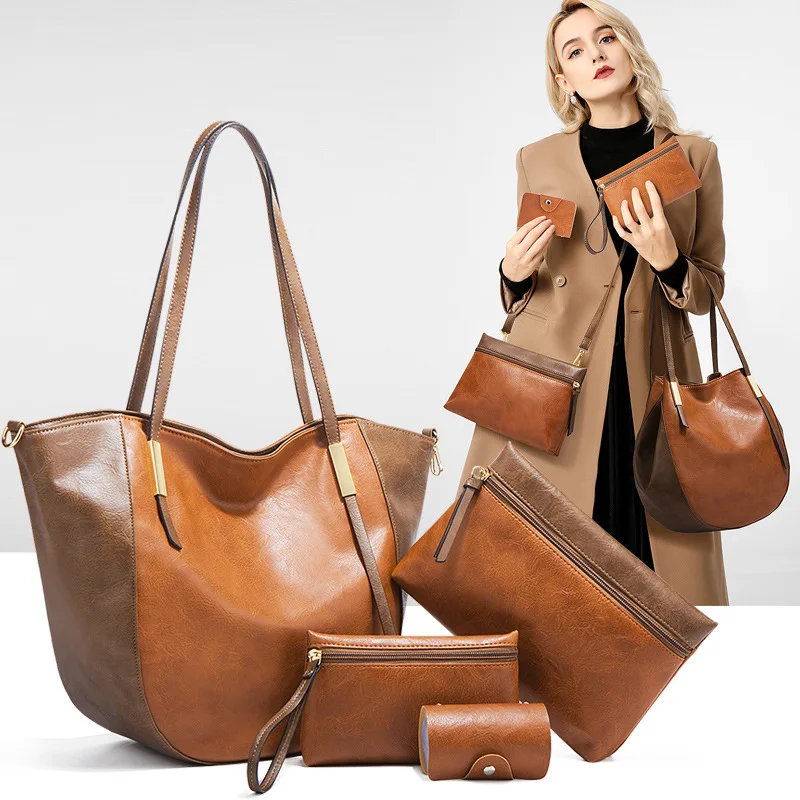 2021 hot sale women tote bags factory price women handbags 4pcs set, Brown/white/wine red/dark blue
2021 hot sale women tote bags factory price women handbags 4pcs set, Brown/white/wine red/dark blue