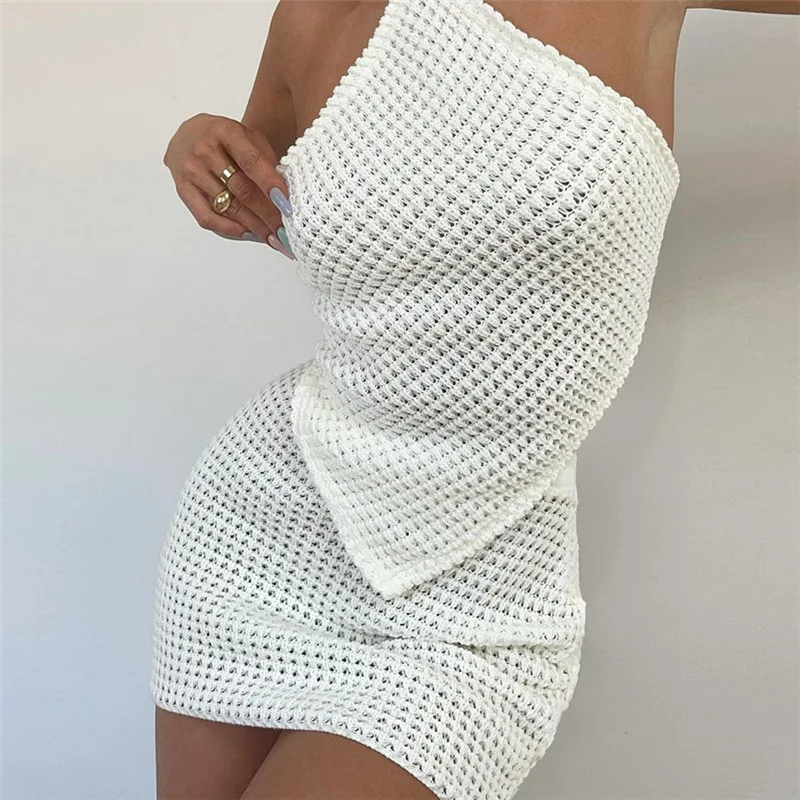 Sexy Knit 2 Two Piece Set Women Lace Top Skinny Elastic Mini Skirt Sets Summer Female Suits Club Outfits Y2K C14116
Sexy Knit 2 Two Piece Set Women Lace Top Skinny Elastic Mini Skirt Sets Summer Female Suits Club Outfits Y2K C14116